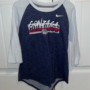 Quarter sleeve Nike Gonzaga shirt